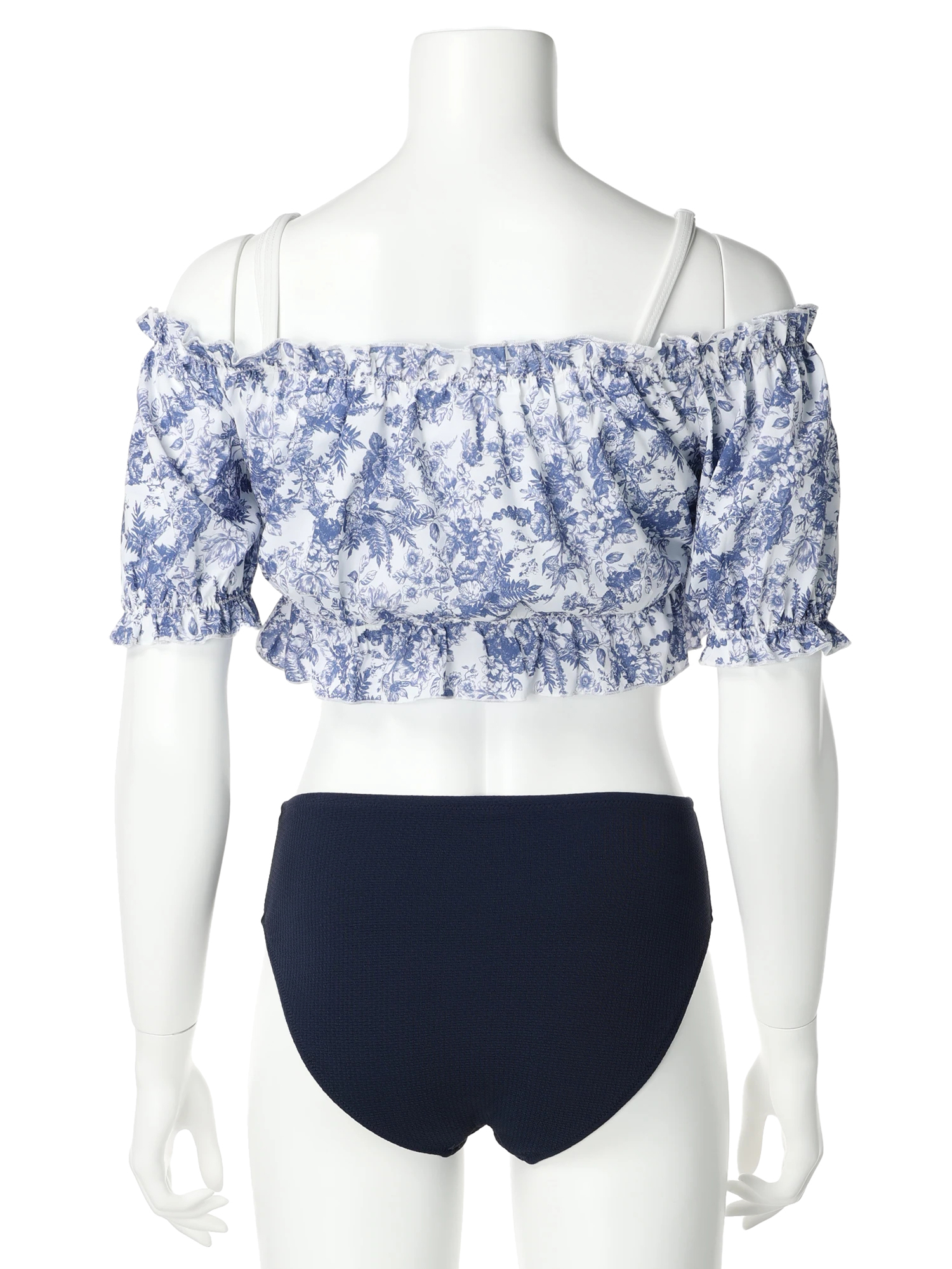 トワルドジュイ風×オフショル水着 スイムウェア 3点セット（水着