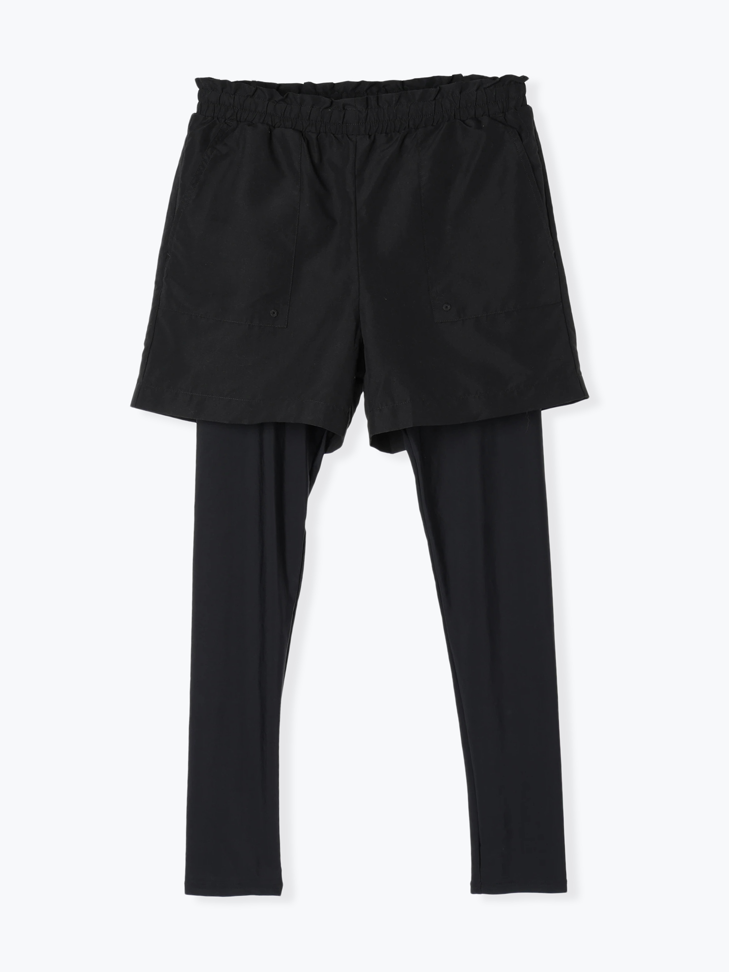 UVケア】レギンス付き布帛ショートパンツ/水陸両用/ラッシュガード