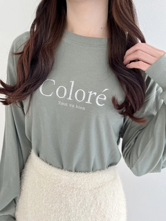 LUDIC PARK(ルディックパーク) |COLOREラメロゴロングスリーブTシャツ