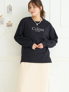 LUDIC PARK(ルディックパーク) |COLOREラメロゴロングスリーブTシャツ