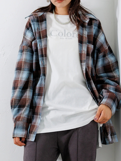LUDIC PARK(ルディックパーク) |COLOREラメロゴロングスリーブTシャツ