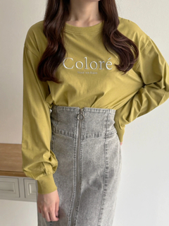LUDIC PARK(ルディックパーク) |COLOREラメロゴロングスリーブTシャツ