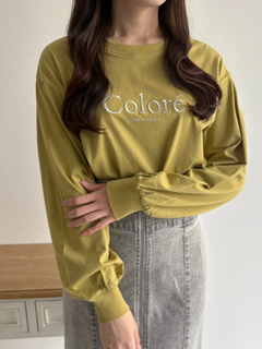 LUDIC PARK(ルディックパーク) |COLOREラメロゴロングスリーブTシャツ