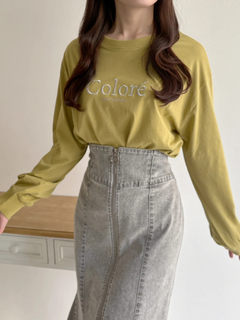 LUDIC PARK(ルディックパーク) |COLOREラメロゴロングスリーブTシャツ