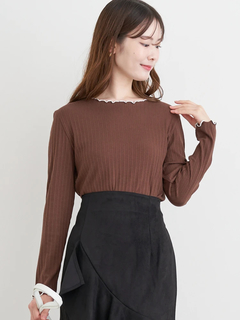 LUDIC PARK(ルディックパーク) |配色メローテレコトップス