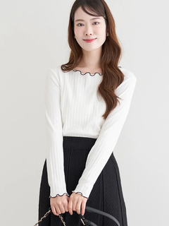 LUDIC PARK(ルディックパーク) |配色メローテレコトップス