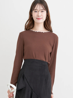 LUDIC PARK(ルディックパーク) |配色メローテレコトップス