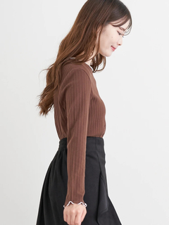 LUDIC PARK(ルディックパーク) |配色メローテレコトップス