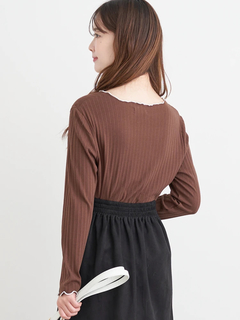 LUDIC PARK(ルディックパーク) |配色メローテレコトップス