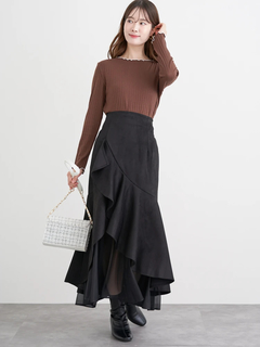 LUDIC PARK(ルディックパーク) |配色メローテレコトップス