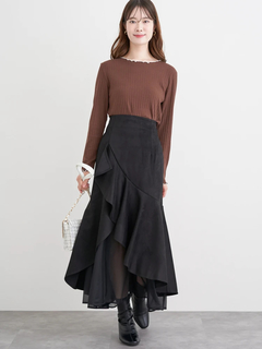 LUDIC PARK(ルディックパーク) |配色メローテレコトップス