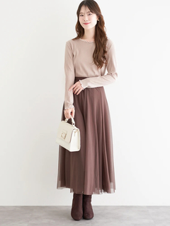 LUDIC PARK(ルディックパーク) |配色メローテレコトップス