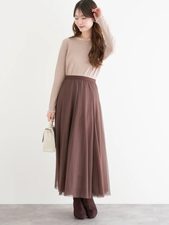 LUDIC PARK(ルディックパーク) |配色メローテレコトップス