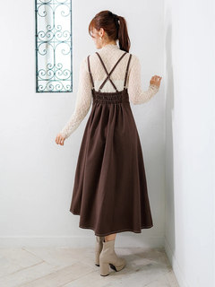 LUDIC PARK(ルディックパーク) |プチハイネックレースロングTシャツ