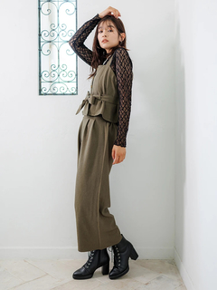 LUDIC PARK(ルディックパーク) |プチハイネックレースロングTシャツ