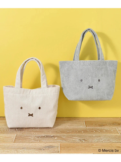 LUDIC PARK(ルディックパーク) |miffyおかおコーデュロイトートバッグ【ミッフィー】グレー
