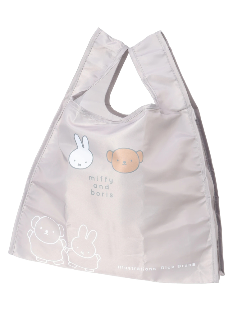 LUDIC PARK(ルディックパーク) |miffy ポケット付きエコバッグ グレー【ミッフィー】