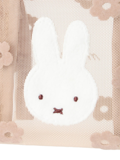 LUDIC PARK(ルディックパーク) |miffy メッシュスクエアポーチ ベージュ【ミッフィー】