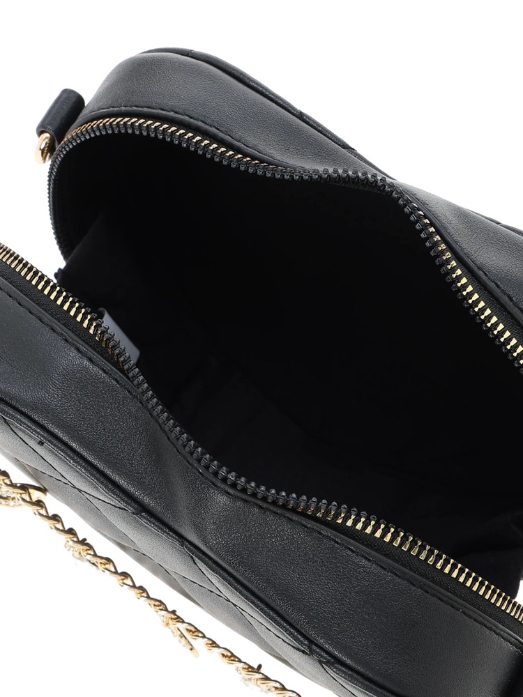 CHANEL ショルダーバッグ ハートチャーム付 ノベルティ 非売品 ギフト 黒 CHANEL シャネル チェーンショルダーバック ミニマトラッセハート