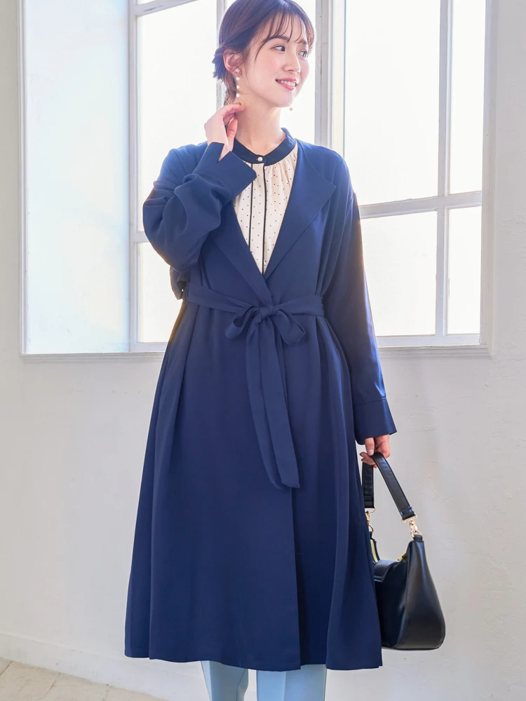 ロングトレンチコート Dream garden トレンチコート コート ロングトレンチコート