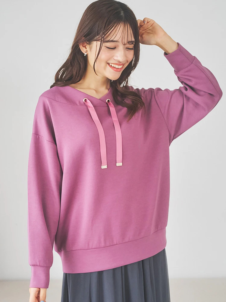 LUDIC PARK(ルディックパーク) |スフレタッチダンボールフードレスプルオーバー