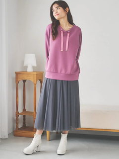 LUDIC PARK(ルディックパーク) |スフレタッチダンボールフードレスプルオーバー