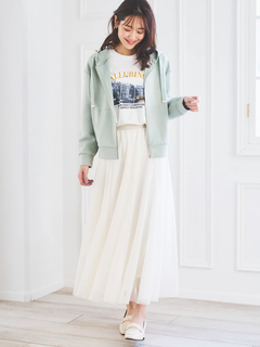 LUDIC PARK(ルディックパーク) |スフレタッチダンボールZIPパーカー