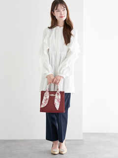 LUDIC PARK(ルディックパーク) |[2WAY]スカーフハンドルスクエアバッグ