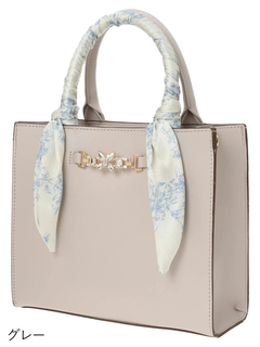 LUDIC PARK(ルディックパーク) |[2WAY]スカーフハンドルスクエアバッグ