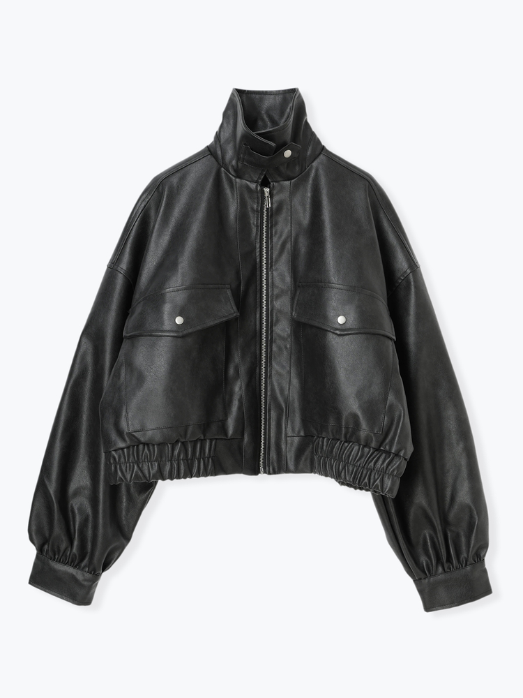 フェイクレザーZIPブルゾン / LUDIC PARK（ルディックパーク）の