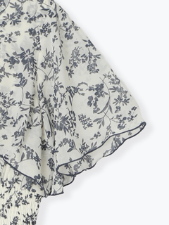 LUDIC PARK(ルディックパーク) |花柄シフォンケープワンピース