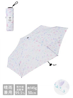 ポケラシマエナガ5段ミ二晴雨兼用折りたたみ傘 / Hare no hi（ハレノヒ