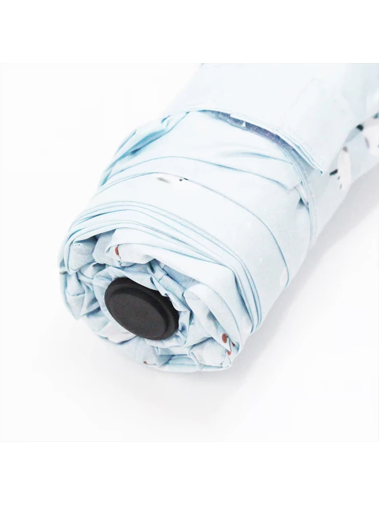 ポケラシマエナガ5段ミ二晴雨兼用折りたたみ傘 / Hare no hi（ハレノヒ