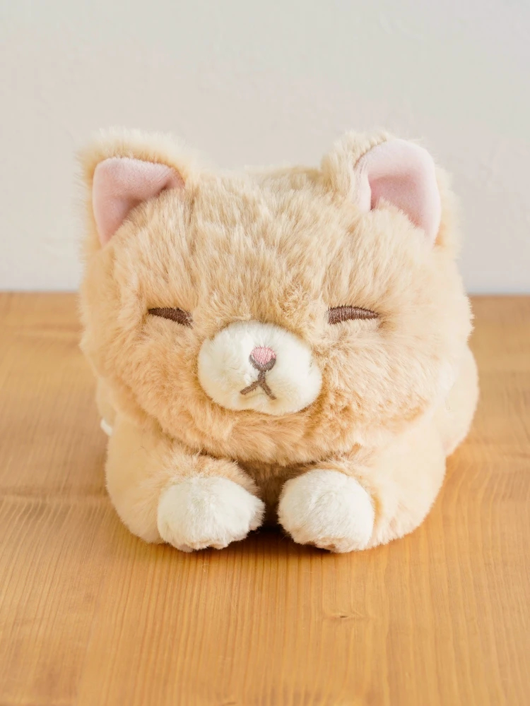 くたっとびより ミニクッション【茶ネコ】 / Hare no hi（ハレノヒ）の