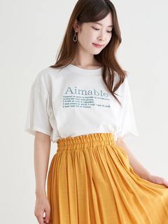 LUDIC PARK(ルディックパーク) |レター刺繍Tシャツ