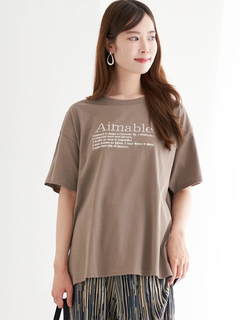 LUDIC PARK(ルディックパーク) |レター刺繍Tシャツ