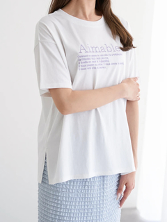 LUDIC PARK(ルディックパーク) |レター刺繍Tシャツ