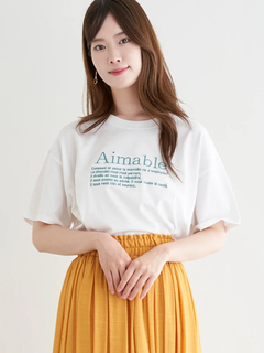 LUDIC PARK(ルディックパーク) |レター刺繍Tシャツ