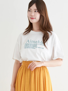 LUDIC PARK(ルディックパーク) |レター刺繍Tシャツ