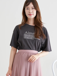 LUDIC PARK(ルディックパーク) |レター刺繍Tシャツ