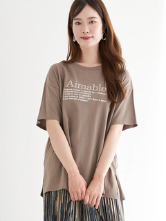 LUDIC PARK(ルディックパーク) |レター刺繍Tシャツ