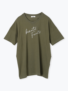 LUDIC PARK(ルディックパーク) |立体ラメ発泡プリントTシャツ