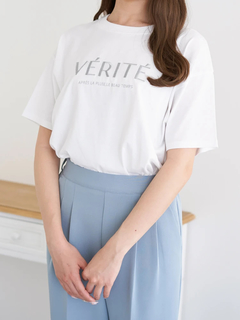 LUDIC PARK(ルディックパーク) |ラメ刺繍Tシャツ