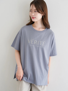 LUDIC PARK(ルディックパーク) |ラメ刺繍Tシャツ