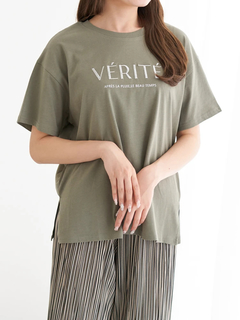 LUDIC PARK(ルディックパーク) |ラメ刺繍Tシャツ