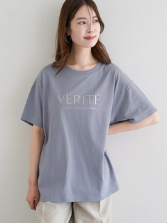 LUDIC PARK(ルディックパーク) |ラメ刺繍Tシャツ