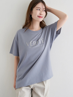 LUDIC PARK(ルディックパーク) |ラメ刺繍Tシャツ