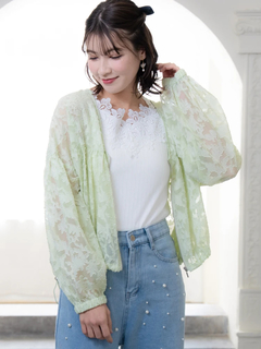 LUDIC PARK(ルディックパーク) |花柄シアーブルゾン