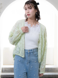 LUDIC PARK(ルディックパーク) |花柄シアーブルゾン