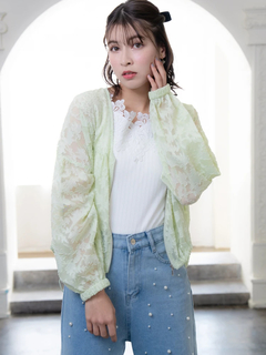 LUDIC PARK(ルディックパーク) |花柄シアーブルゾン